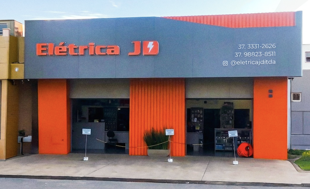 Fachada da Elétrica JD em Oliveira, MG